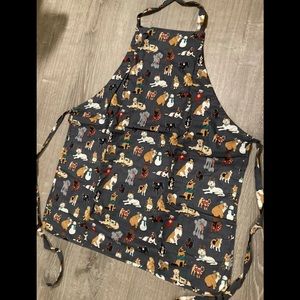 NWT Vera Bradley Holiday Dogs Grey *Limited Edition* String Apron